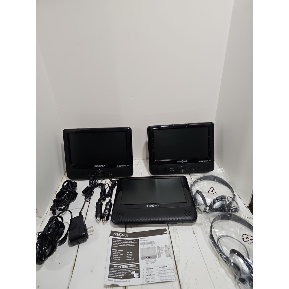 Insignia NS-D9PDVD15 Portable DVD Player  Extra Screen 2 Head Sets Directions